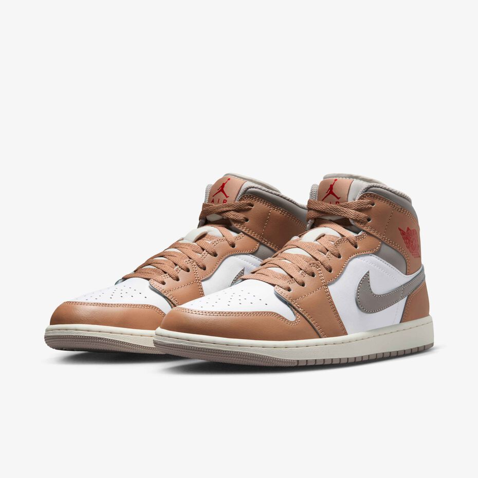 کتونی جردن وان نیم ساق کرم  Jordan 1 Mid Rattan   DQ8426-2003