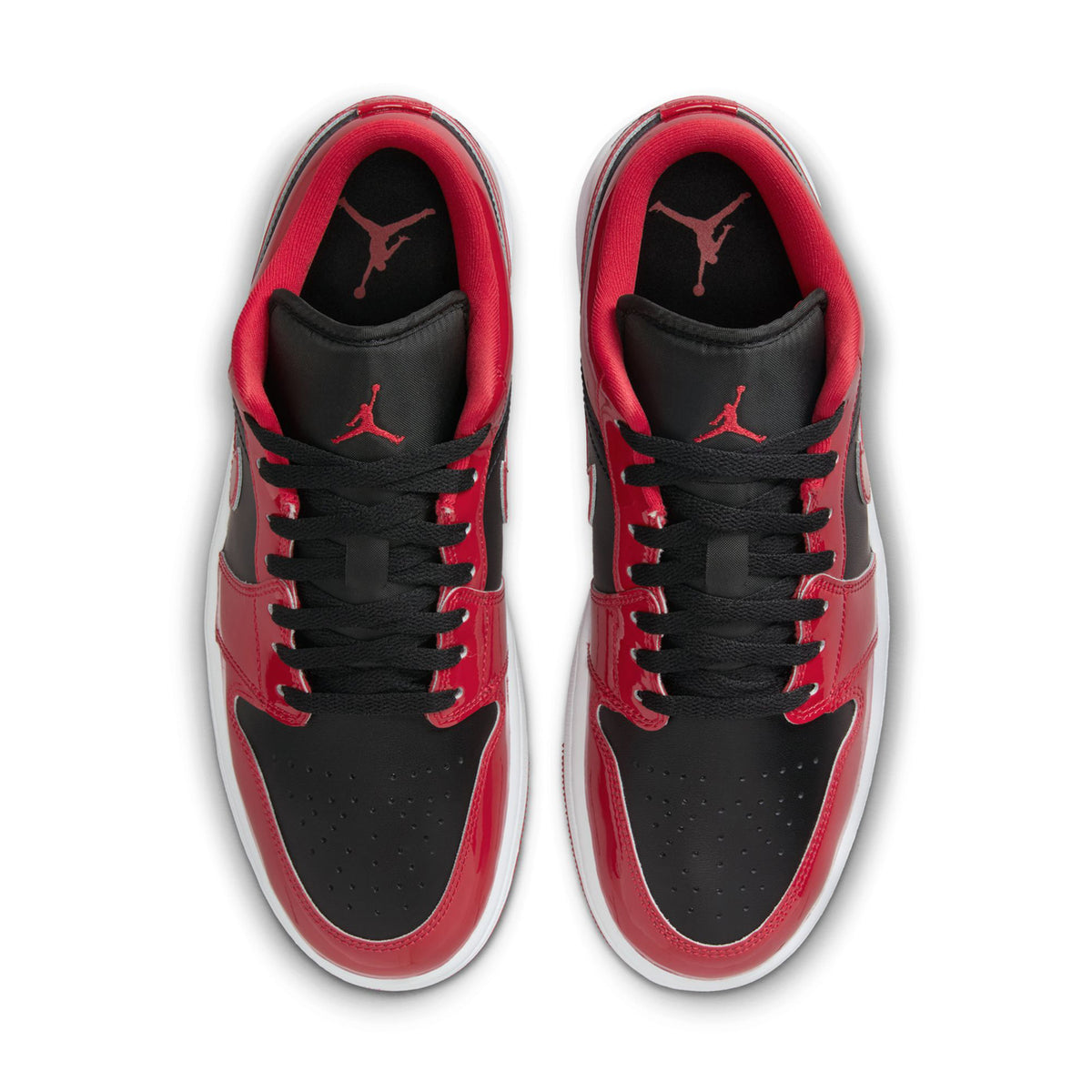 کتونی جردن 1 براق برد   Jordan 1 Low Patent Bred   HV4089-0062