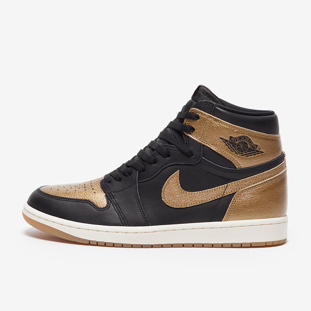 کتونی جردن وان ساق بلند  Jordan 1 Hi OG Metallic Gold DZ5485-071
